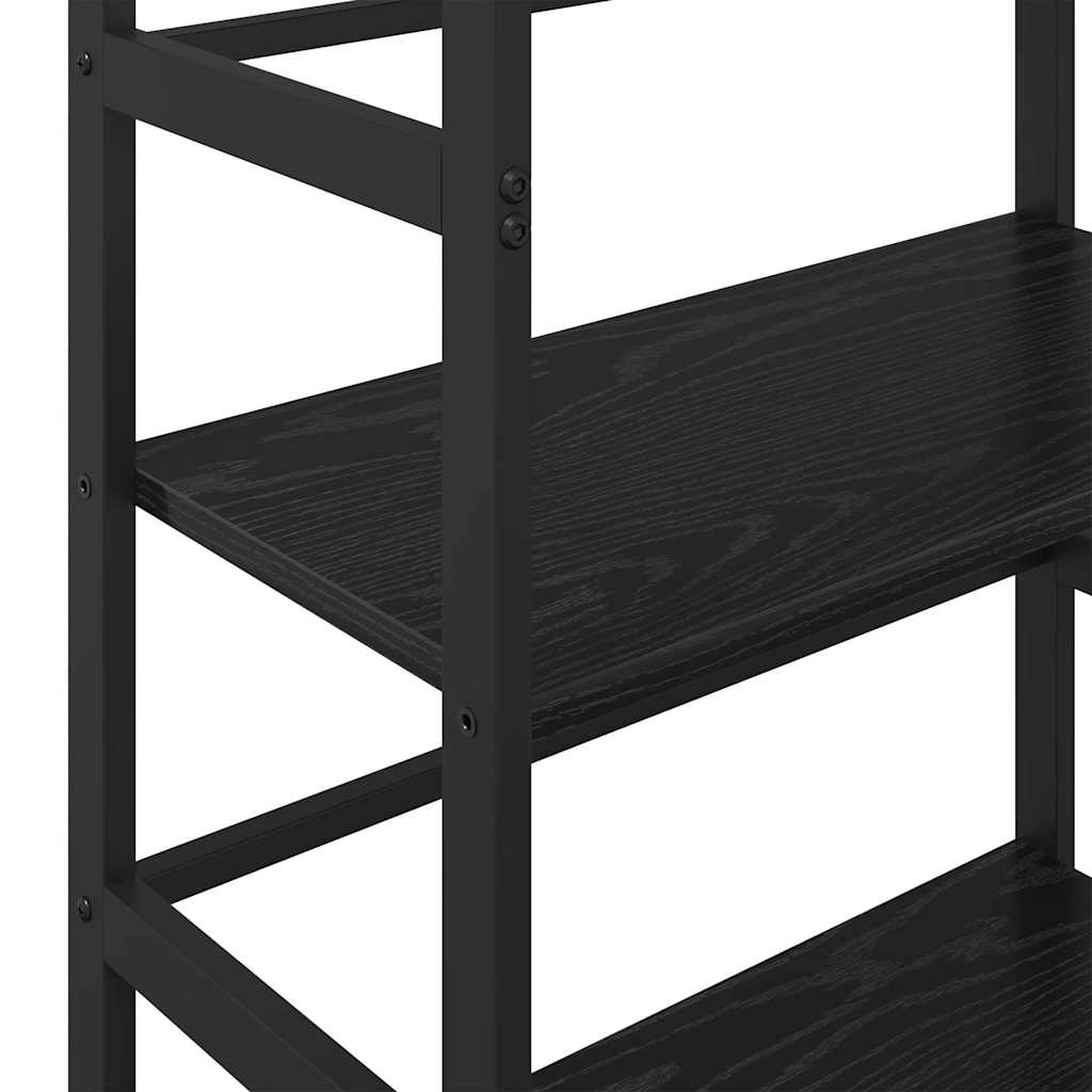 Bogreol Sort eg 60 x 29,5 x 81 cm Konstrueret træ