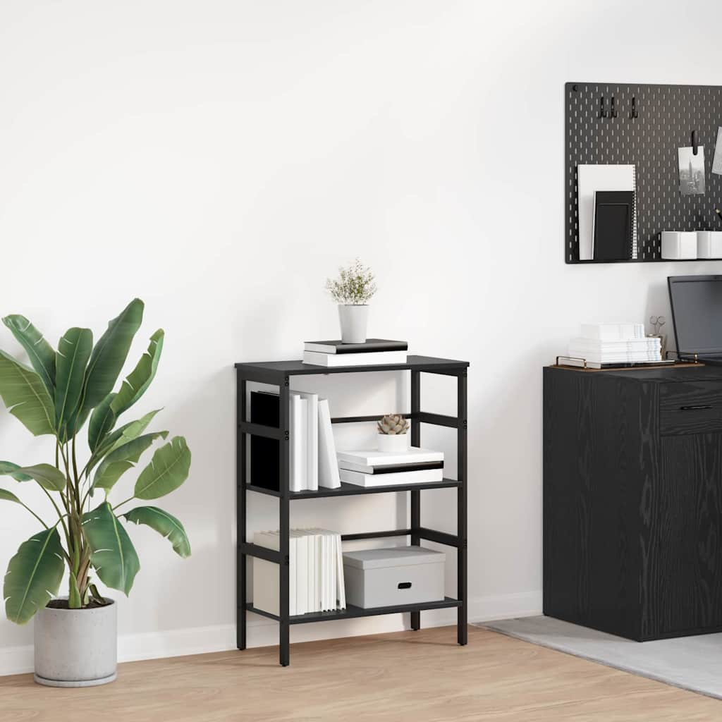 Bogreol Sort eg 60 x 29,5 x 81 cm Konstrueret træ