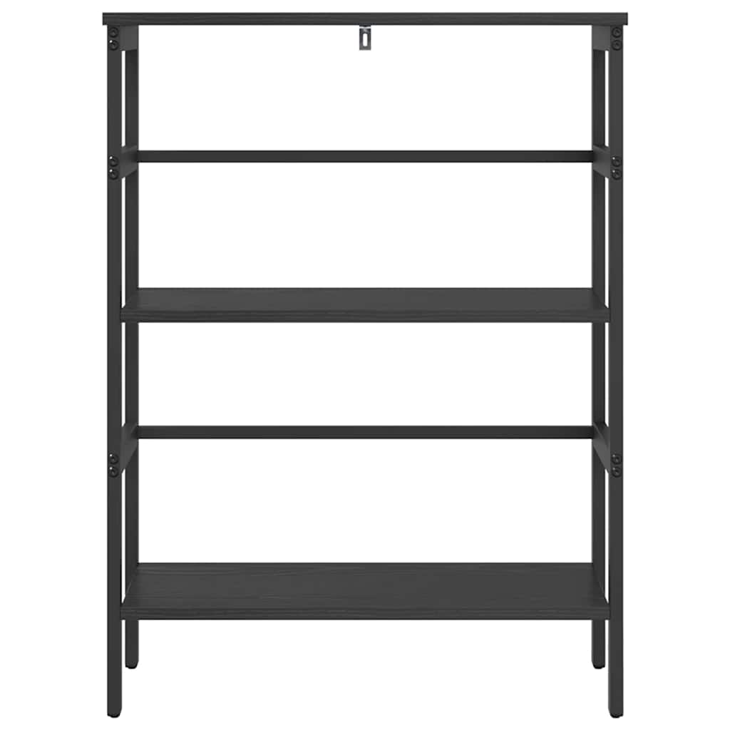 Bogreol Sort eg 60 x 29,5 x 81 cm Konstrueret træ