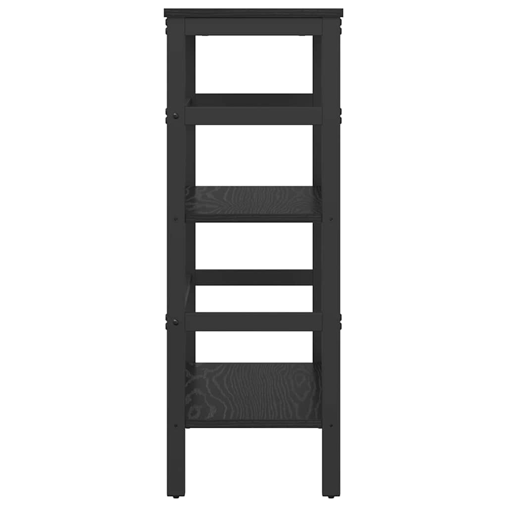 Bogreol Sort eg 60 x 29,5 x 81 cm Konstrueret træ