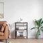 Bogreol Røget eg 60 x 29,5 x 81 cm Konstrueret træ