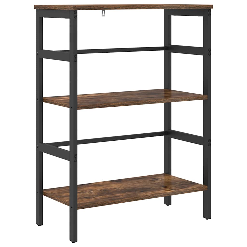 Bogreol Røget eg 60 x 29,5 x 81 cm Konstrueret træ