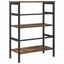 Bogreol Røget eg 60 x 29,5 x 81 cm Konstrueret træ
