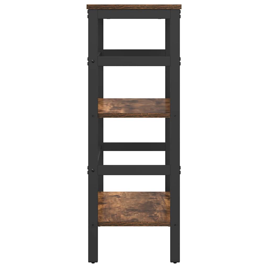 Bogreol Røget eg 60 x 29,5 x 81 cm Konstrueret træ