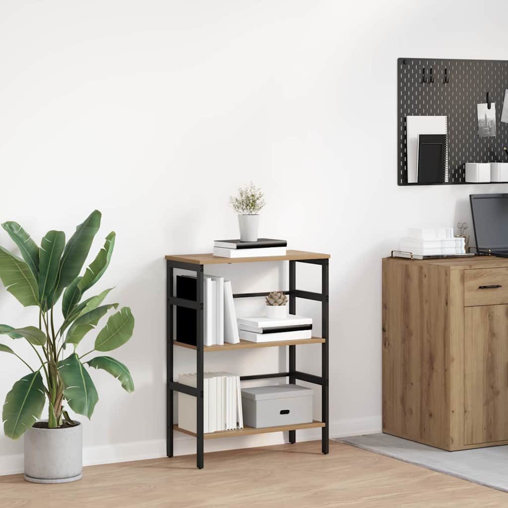 Bogreol 2 niveauer 60 x 29,5 x 81 cm Konstrueret træ