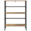 Bogreol 2 niveauer 60 x 29,5 x 81 cm Konstrueret træ