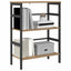 Bogreol 2 niveauer 60 x 29,5 x 81 cm Konstrueret træ