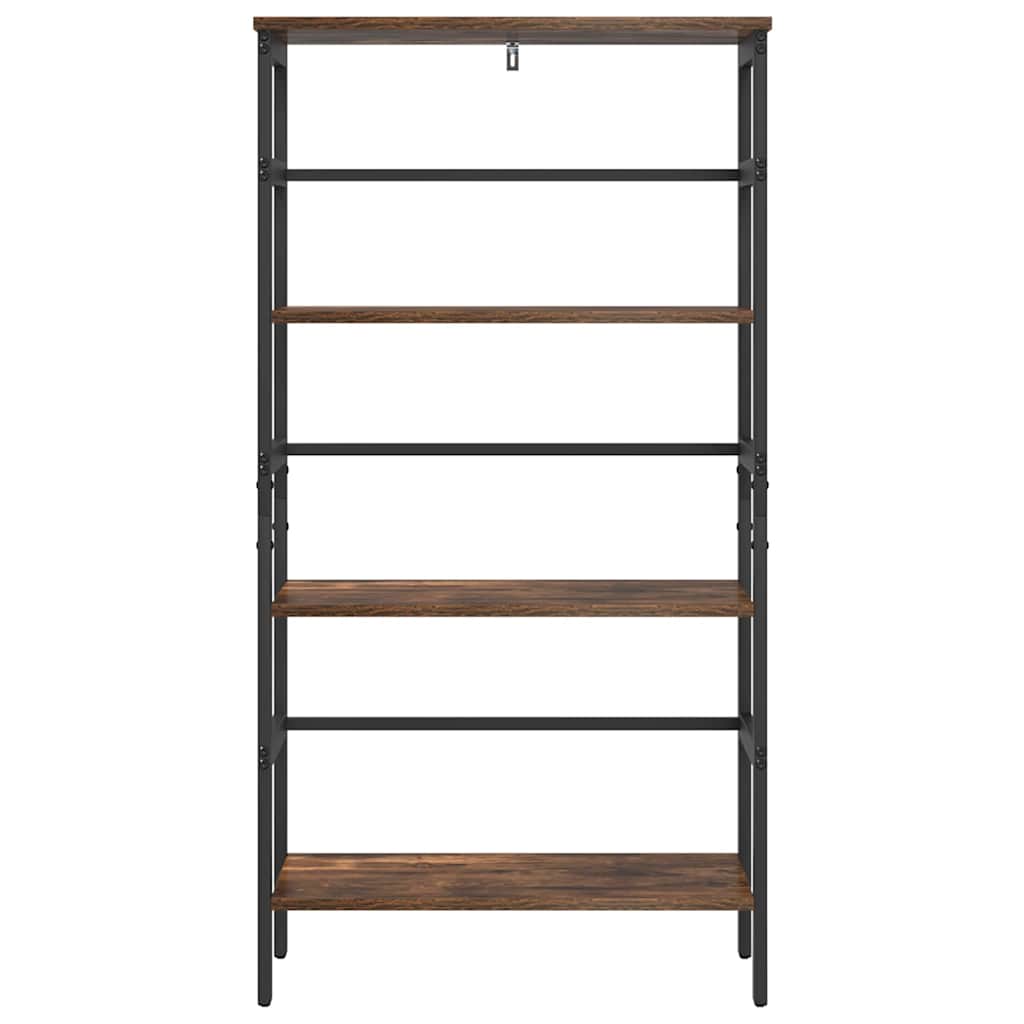 Bogreol Røget eg 60 x 29,5 x 115 cm Konstrueret træ