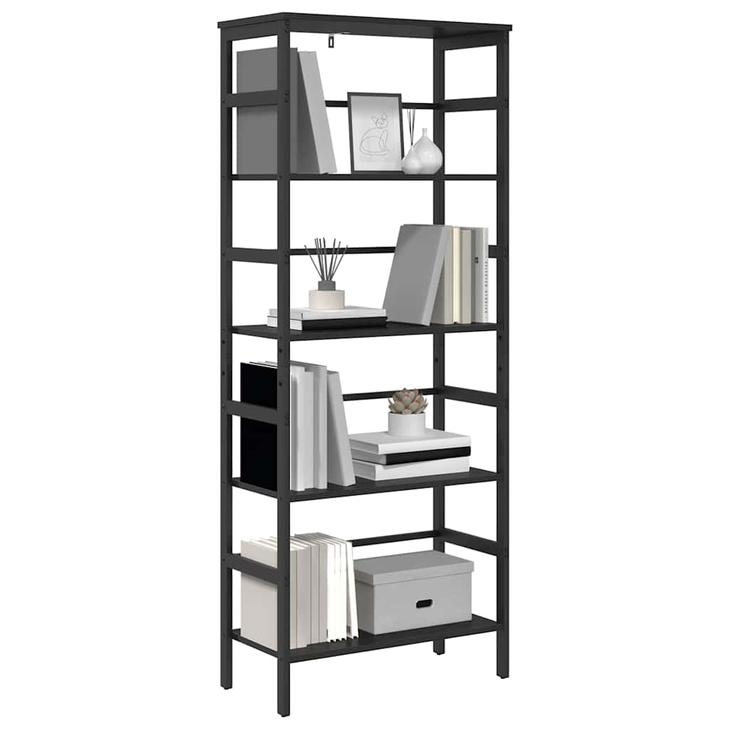 Bogreol Sort eg 60 x 29,5 x 149 cm Konstrueret træ