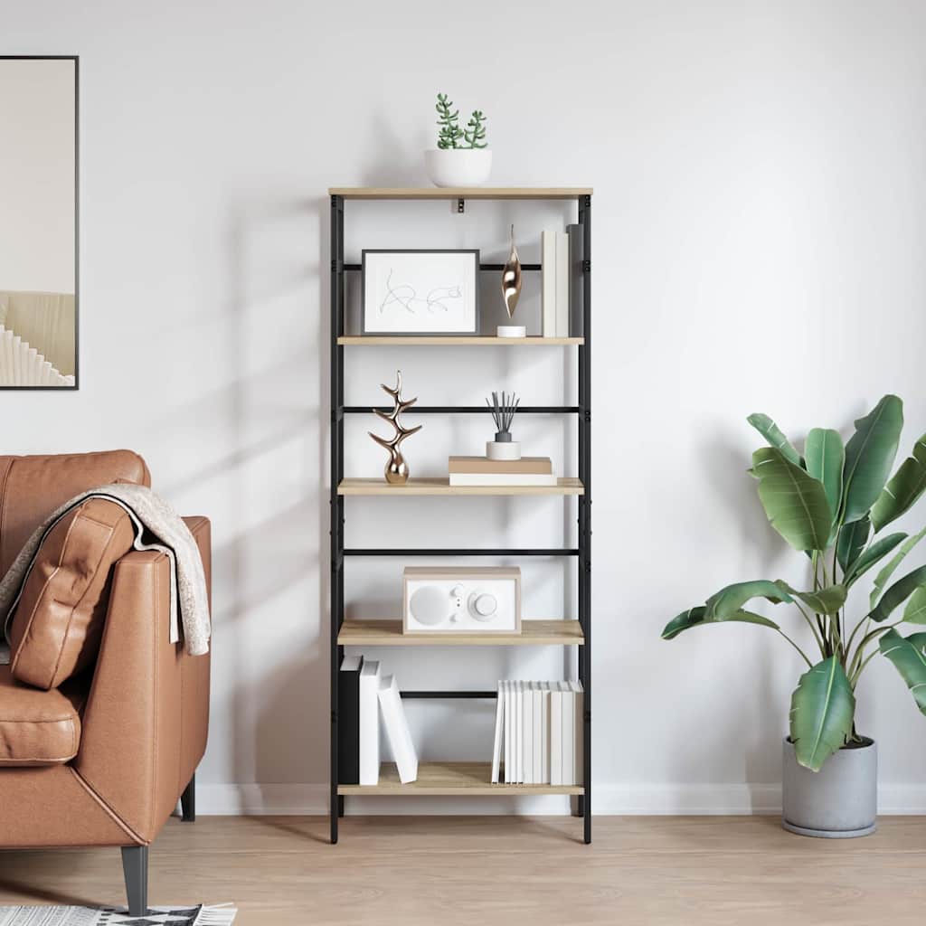 Bogreol Sonoma eg 60 x 29,5 x 149 cm Konstrueret træ