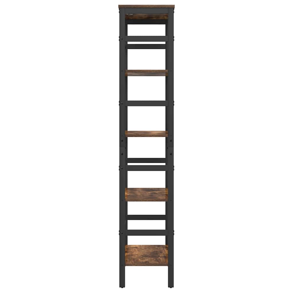 Bogreol Røget eg 60 x 29,5 x 149 cm Konstrueret træ