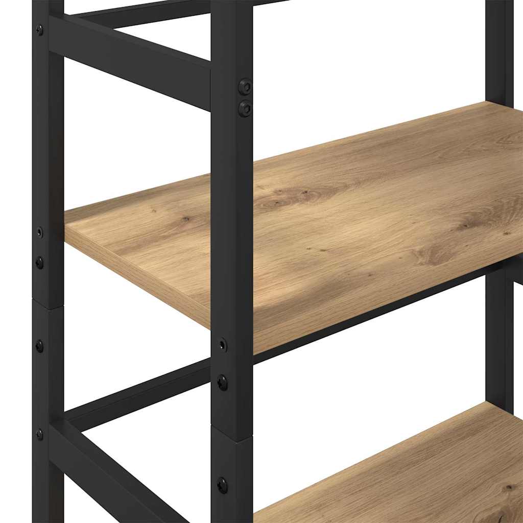Bogreol 4 niveauer 60 x 29,5 x 149 cm Konstrueret træ