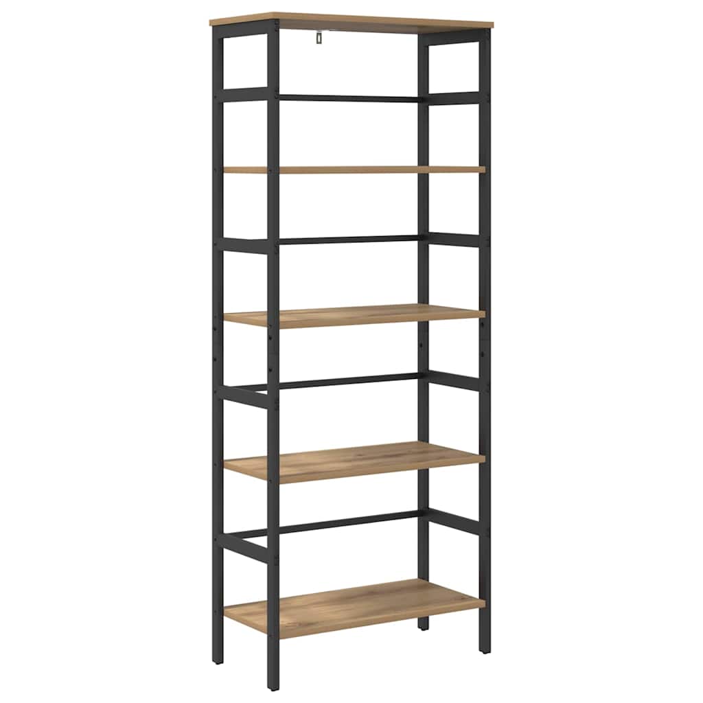 Bogreol 4 niveauer 60 x 29,5 x 149 cm Konstrueret træ