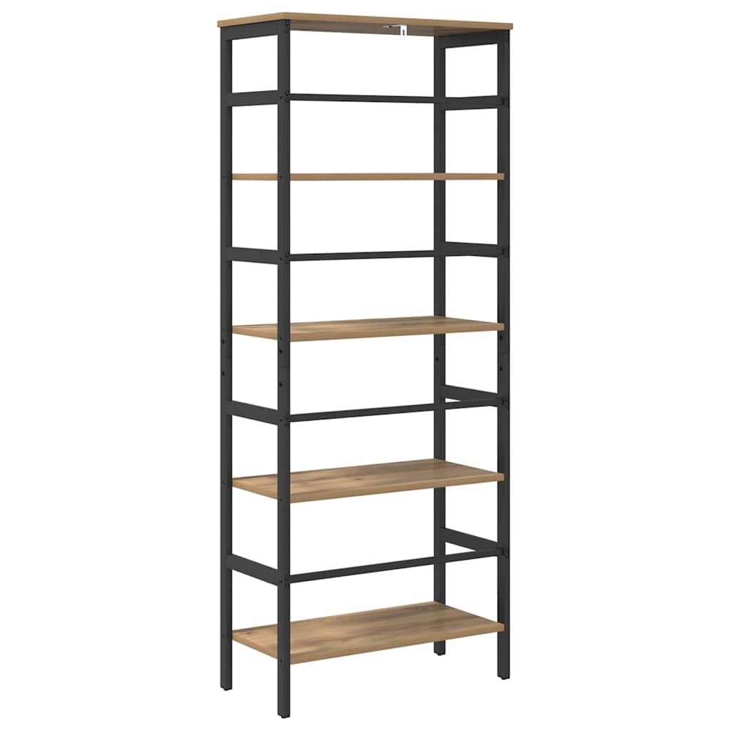 Bogreol 4 niveauer 60 x 29,5 x 149 cm Konstrueret træ
