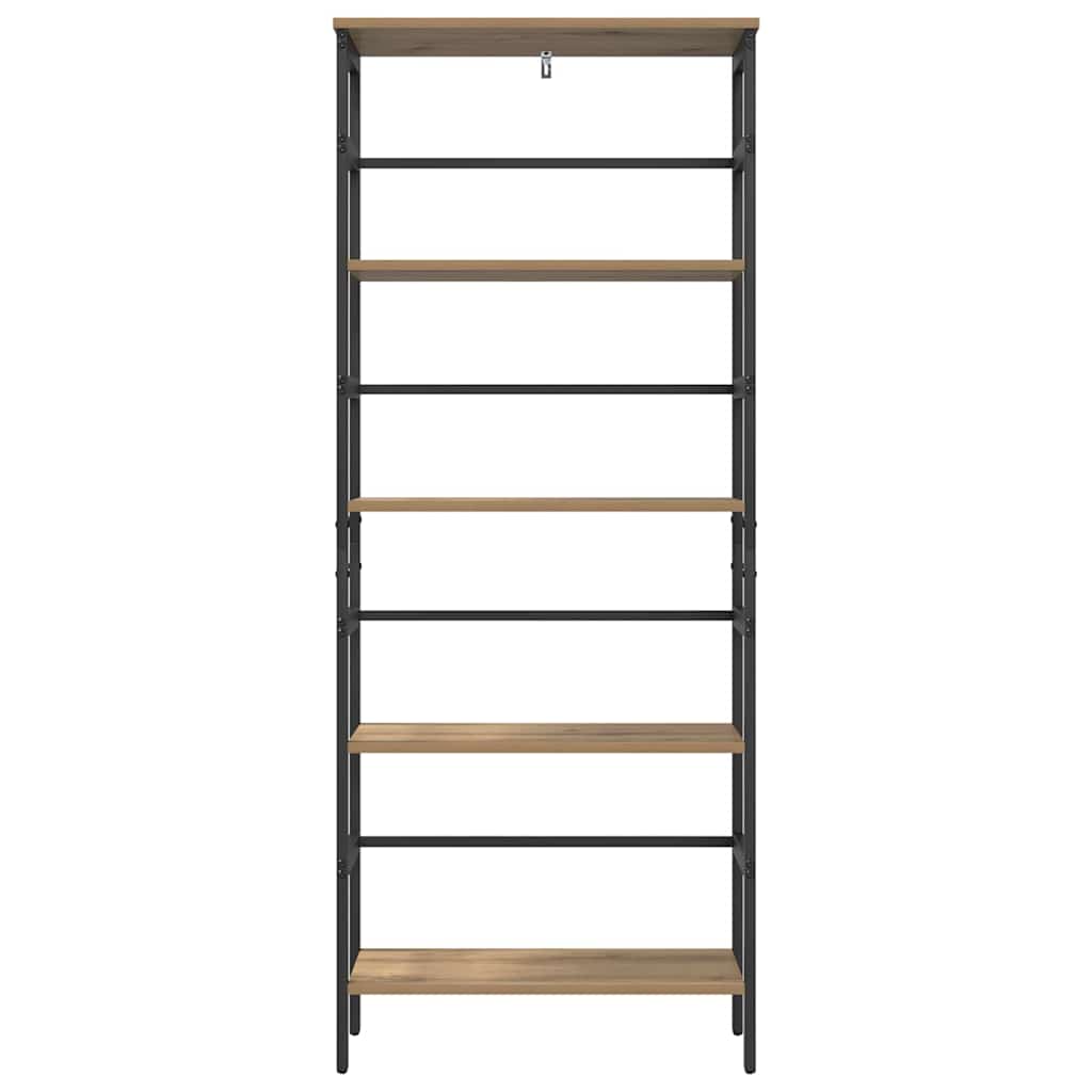 Bogreol 4 niveauer 60 x 29,5 x 149 cm Konstrueret træ