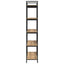 Bogreol 5 niveauer 100 x 33,5 x 178 cm Konstrueret træ