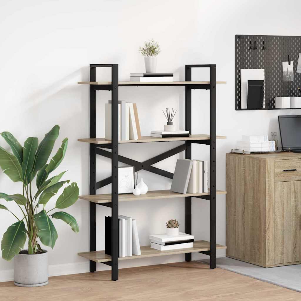 Bogreol Sonoma eg 100 x 33,5 x 140 cm Konstrueret træ