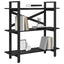 Bogreol Sort eg 100 x 33,5 x 102 cm Konstrueret træ