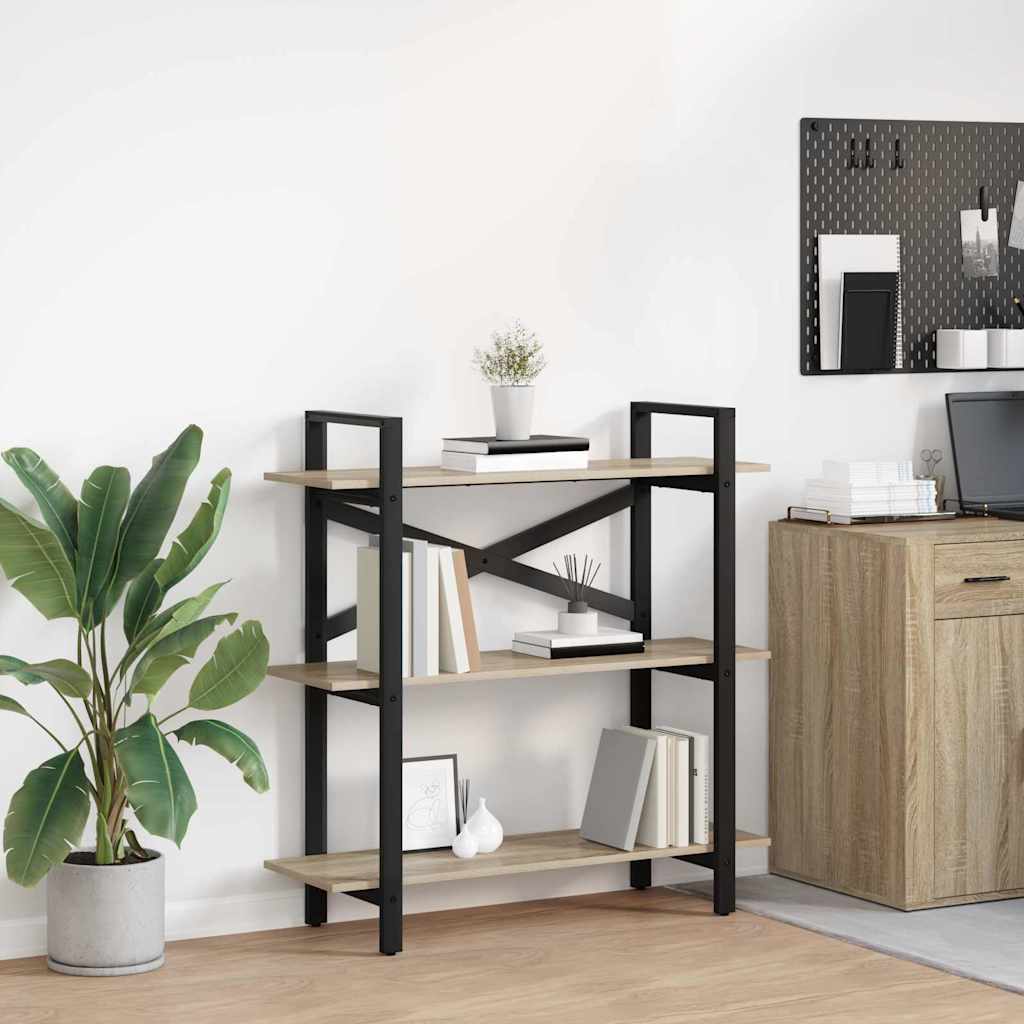 Bogreol Sonoma eg 100 x 33,5 x 102 cm Konstrueret træ