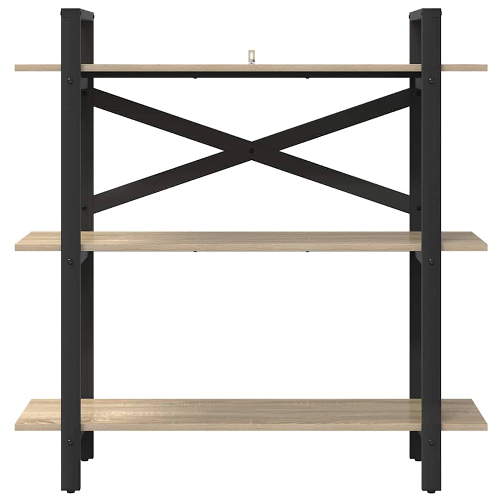 Bogreol Sonoma eg 100 x 33,5 x 102 cm Konstrueret træ