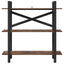 Bogreol Røget eg 100 x 33,5 x 102 cm Konstrueret træ