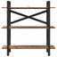 Bogreol Gammelt træ 100 x 33,5 x 102 cm Konstrueret træ