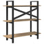 Bogreol 3 niveauer 100 x 33,5 x 102 cm Konstrueret træ