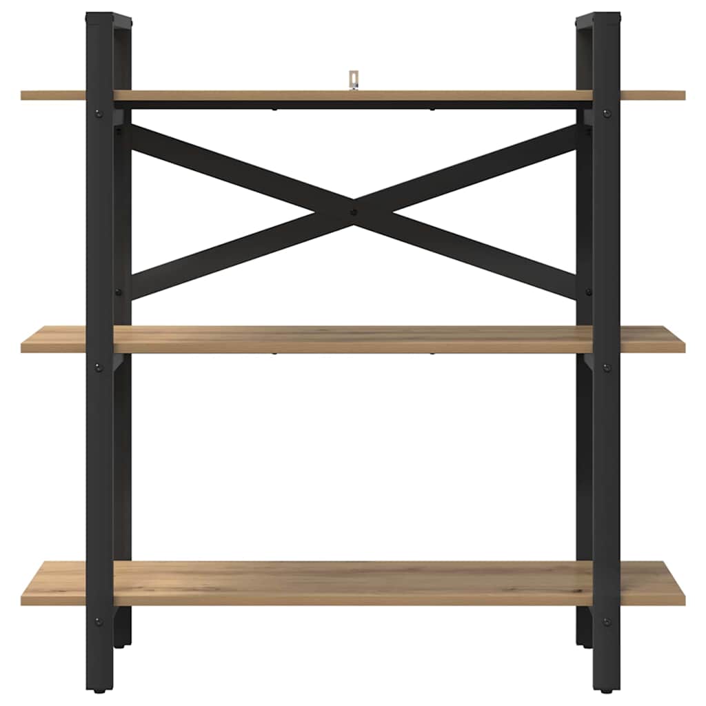 Bogreol 3 niveauer 100 x 33,5 x 102 cm Konstrueret træ