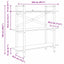 Bogreol 3 niveauer 100 x 33,5 x 102 cm Konstrueret træ