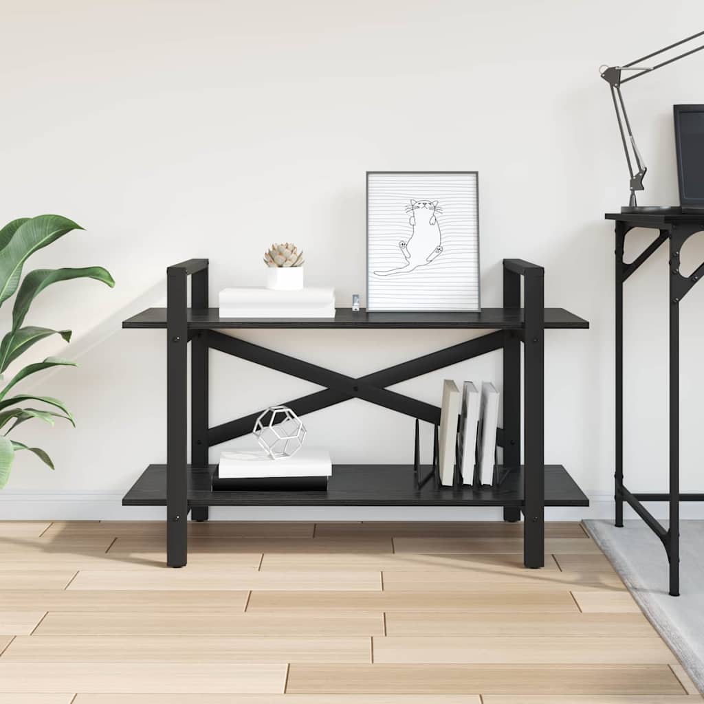 Bogreol Sort eg 100 x 33,5 x 64 cm Konstrueret træ