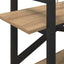 Bogreol 2 niveauer 100 x 33,5 x 64 cm Konstrueret træ