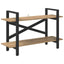 Bogreol 2 niveauer 100 x 33,5 x 64 cm Konstrueret træ