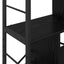 Bogreol 9 niveauer 75 x 30 x 156 cm Konstrueret træ Sort eg