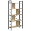 Bogreol 9 niveauer 75 x 30 x 156 cm Konstrueret træ Sonoma eg