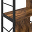 Bogreol 9 niveauer 75 x 30 x 156 cm Konstrueret træ Røget eg