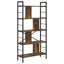 Bogreol 9 niveauer 75 x 30 x 156 cm Konstrueret træ Røget eg