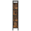 Bogreol 9 niveauer 75 x 30 x 156 cm Konstrueret træ Røget eg