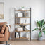 Bogreol 9 niveauer 75 x 30 x 156 cm Konstrueret træ