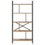 Bogreol 9 niveauer 75 x 30 x 156 cm Konstrueret træ