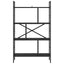 Bogreol 7 niveauer 75 x 30 x 123,5 cm Konstrueret træ Sort eg