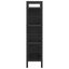 Bogreol 7 niveauer 75 x 30 x 123,5 cm Konstrueret træ Sort eg