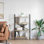 Bogreol 7 niveauer 75 x 30 x 123,5 cm Konstrueret træ Sonoma eg