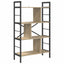 Bogreol 7 niveauer 75 x 30 x 123,5 cm Konstrueret træ Sonoma eg