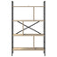 Bogreol 7 niveauer 75 x 30 x 123,5 cm Konstrueret træ Sonoma eg