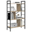 Bogreol 7 niveauer 75 x 30 x 123,5 cm Konstrueret træ Sonoma eg