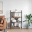 Bogreol 7 niveauer 75 x 30 x 123,5 cm Konstrueret træ Røget eg