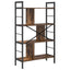 Bogreol 7 niveauer 75 x 30 x 123,5 cm Konstrueret træ Røget eg