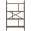 Bogreol 7 niveauer 75 x 30 x 123,5 cm Konstrueret træ Røget eg