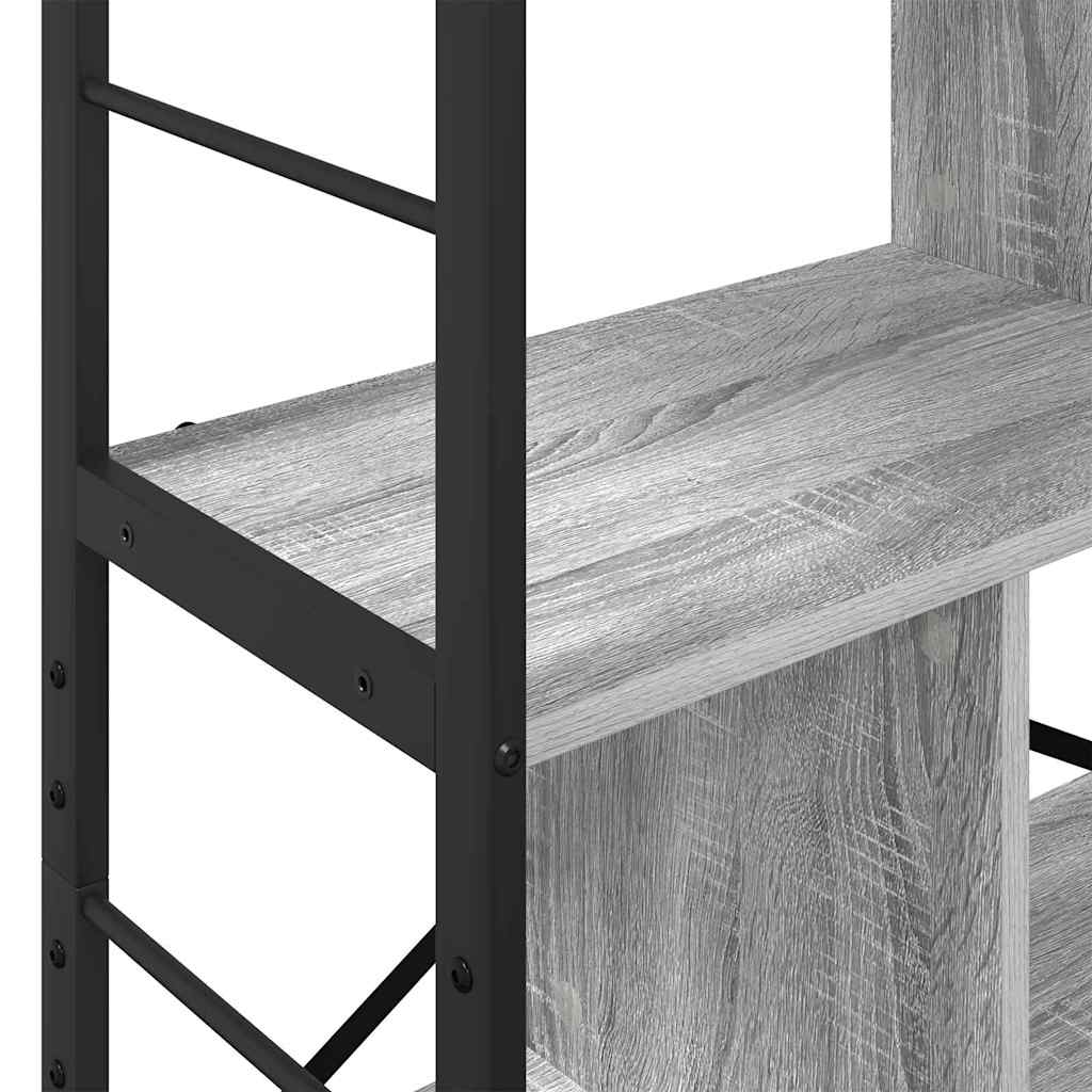 Bogreol 7 niveauer 75 x 30 x 123,5 cm Konstrueret træ