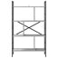 Bogreol 7 niveauer 75 x 30 x 123,5 cm Konstrueret træ